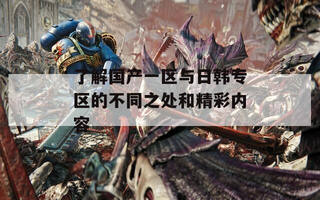 了解国产一区与日韩专区的不同之处和精彩内容