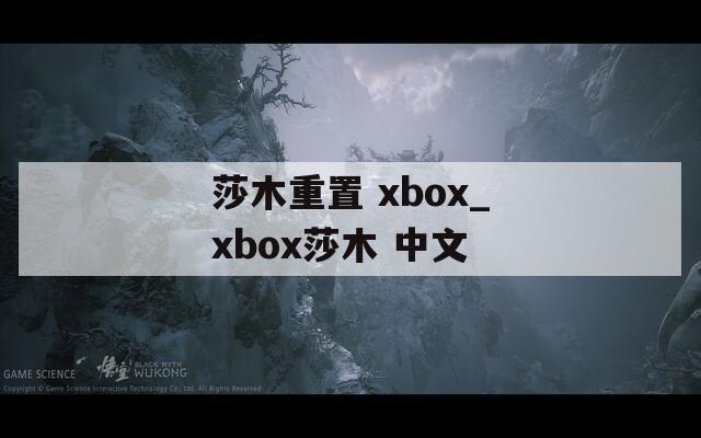 莎木重置 xbox_xbox莎木 中文