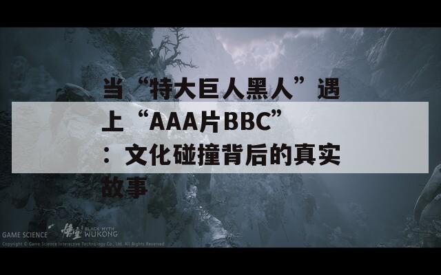 當(dāng)“特大巨人黑人”遇上“AAA片BBC”：文化碰撞背后的真實(shí)故事