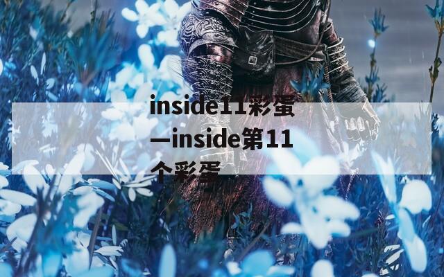 inside11彩蛋—inside第11个彩蛋