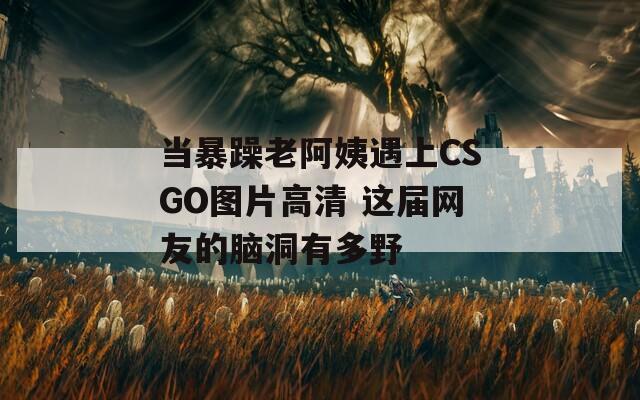 当暴躁老阿姨遇上CSGO图片高清 这届网友的脑洞有多野