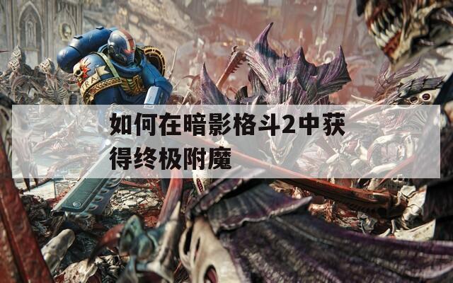 如何在暗影格斗2中获得终极附魔
