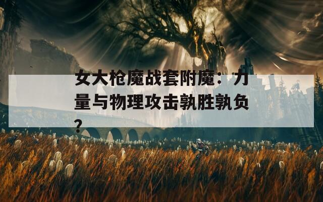 女大枪魔战套附魔：力量与物理攻击孰胜孰负？